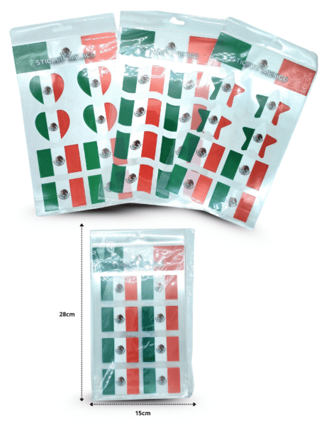 SEP - 010 sticker bandera set  8 pzas C/12 25-G6