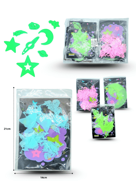 T - 019 adorno fluorescente grande  C/12 C1406