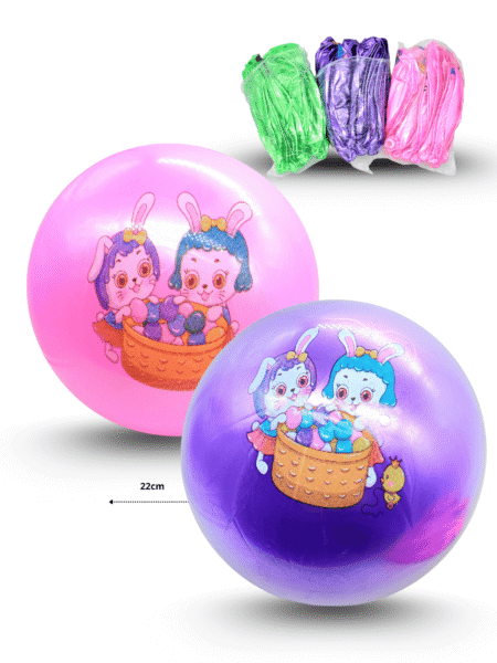 T - 085 pelota hule decorado C/12 TG-0829D-14