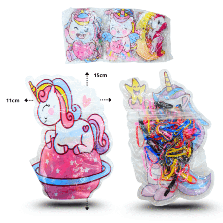 V - 028 liga latex bolsa decorada unicornio bby C/12 SP199