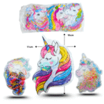 V - 031 liga latex bolsa decorada unicornio C/12 SP204