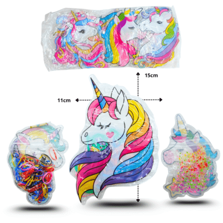 V - 031 liga latex bolsa decorada unicornio C/12 SP204