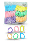 V - 091 liga licra corrugada colores pastel 99pzas C/1 64-7A-8