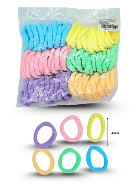 V - 091 liga licra corrugada colores pastel 99pzas C/1 64-7A-8