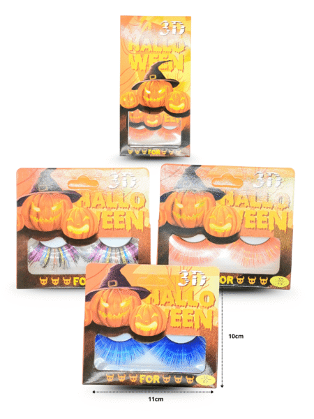 Y - 002 pestaña fantasía Halloween 3D C/12 24-N86