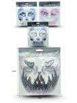 Y - 009 sticker facial Halloween con joyas C/12 24-Q30