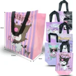 B - 008 bolsa plastificada decorada Kuromy 23.5x21.2x10cm C/12 24-R32 C/12