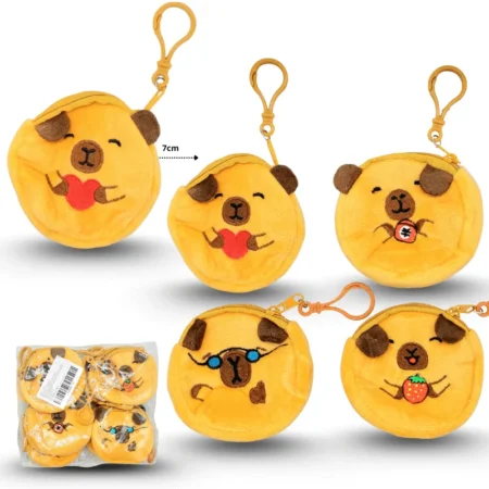 B - 011 monedero redondo peluche con arnes capy bara C/12 254V-14