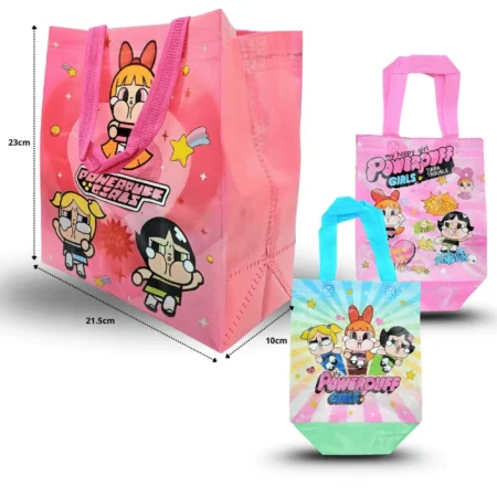 B - 018 bolsa plastificada chicas super poderosas 23x21.5x10cm C/12 7165