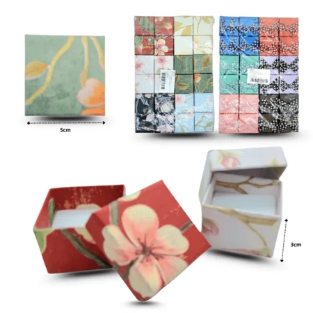 B - 045 caja de regalo 5cm diferentes diseños C/24 XH4613