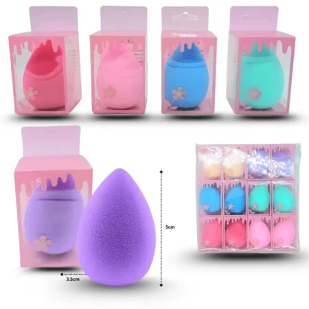 C - 032 esponja cosmética bombón en caja C/12 10H-2