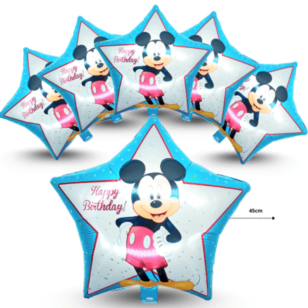 G - 200 globo estrella decorado Mickey C/10