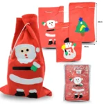 N - 021 bolsa de tela para aguinaldos de navidad C/12 J1032