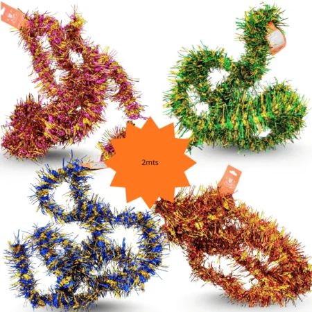 N - 028 escarcha colores con dorado C/10 WD-2001A