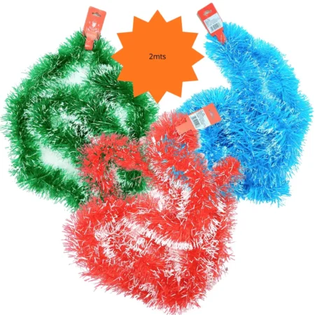 N - 036 escarcha colores punta blanca 2mts C/12 J1427