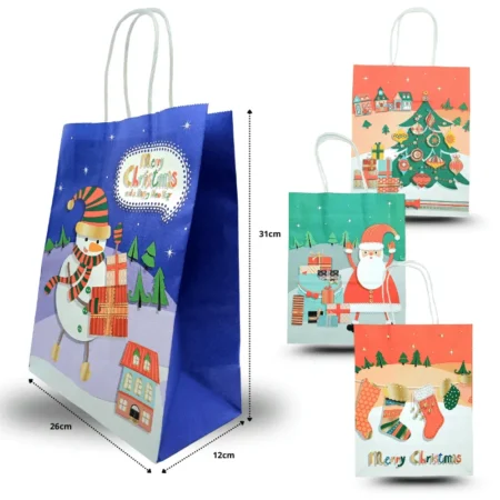 N - 339 bolsa de navidad 31x26x12cm C/12 J2170