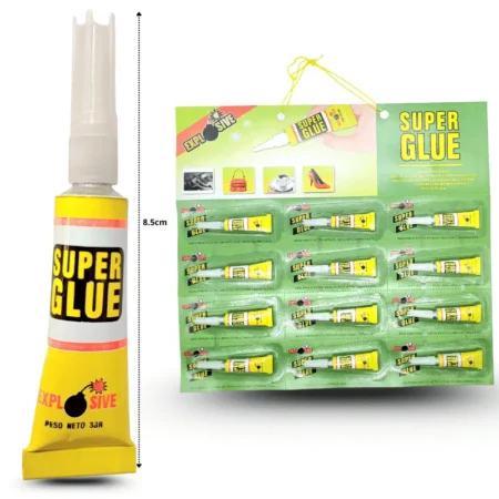 O - 007 super glue verde 3gr en planilla C/12 EXP14