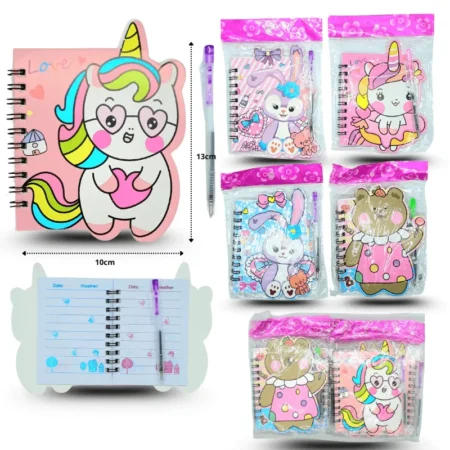 P - 160 libreta con pluma decorada C/12 HHB-23