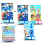 P - 210 tijera escolar plástica decorada personajes en blister C/24 ESC-03