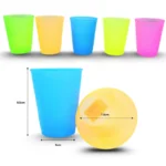 Q - 009 vaso fiesta infantil 250ml clarificado C/50 LOP CON