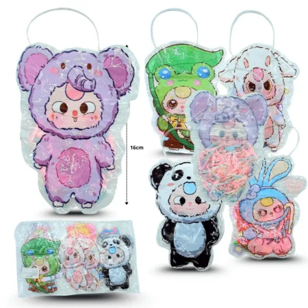 V - 023 liga latex en bolsa decorada bby three C/12 HLV-38