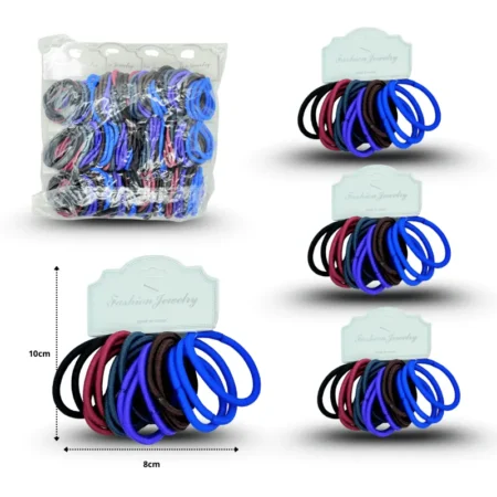V - 072 liga colores azul y morado set 18pzas C/12 23170