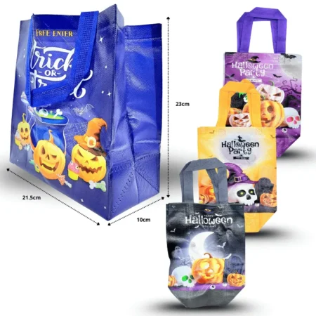 Y - 021 bolsa Halloween plastificada 21.5x23x10cm C/12 5F-1