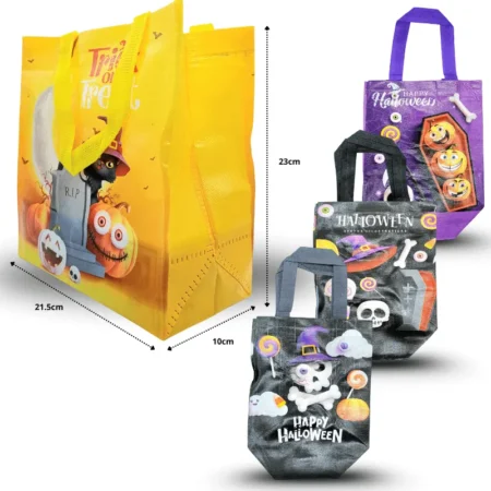Y - 022 bolsa Halloween plastificada 21.5x23x10cm C12 5F-12