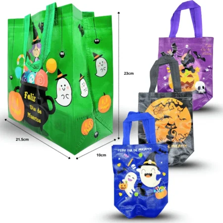 Y - 023 bolsa Halloween plastificada 21.5x23x10cm C12 5F-3
