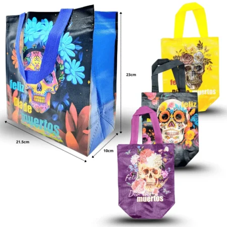 Y - 024 bolsa Halloween plastificada 21.5x23x10cm C/12 5F-4