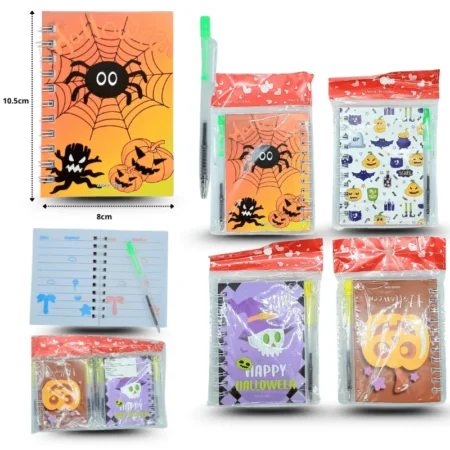 Y - 055 libreta decorada Halloween con pluma C/12 24Q-85