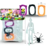Y - 096 3 colmillos, esqueleto y araña set 5 pzas C/10 JUG MEL
