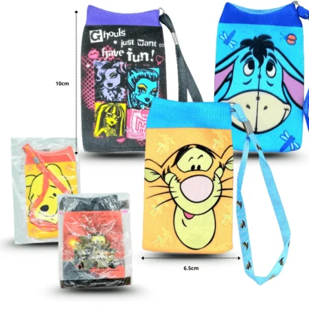 B - 038 funda monedero personajes empacada individual C/10 7965 CORMAL