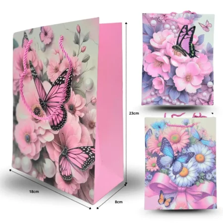 B - 056 bolsa de regalo 18x23x8cm C/12 12F-4