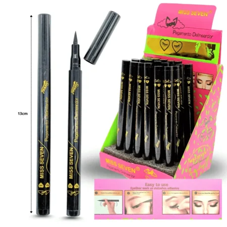 C - 012 delineador con pegamento negro tipo plumón extrafino C/24 HLZ-44