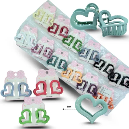 F - 056 pinza par corazon hueco C/12 25O-89