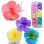 F - 111 pinza de cabello flor de hibisco 5.5cm C/12 EEO244