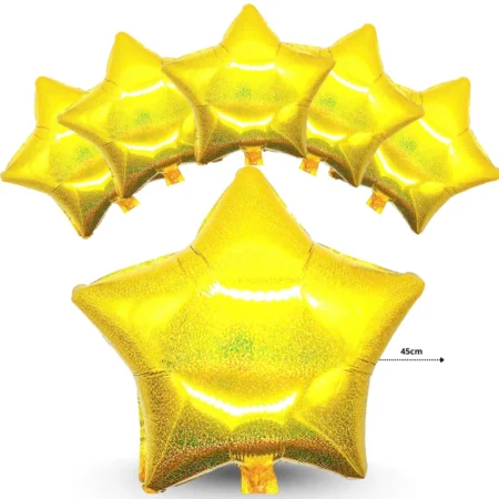 G - 001 globo estrella diamantado dorado C/50 1H-2