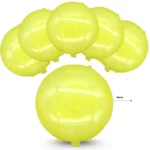G - 004 globo translucido redondo 45cm  amarillo C/50 C1139