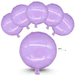 G - 004 globo translucido redondo 45cm morado C/50 C1139
