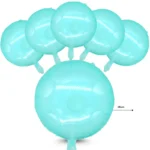 G - 004 globo translucido redondo 45cm turquesa C/50 C1139