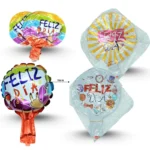 G - 007 globo feliz dia redondo  mini 14cm C/50 1028