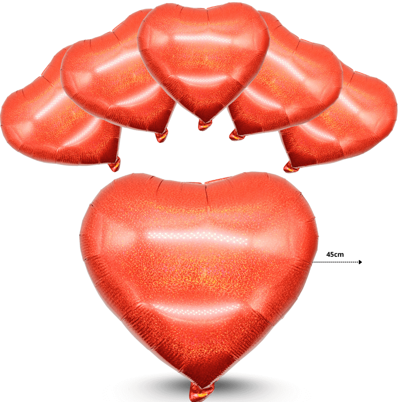 G - 069 globo corazón diamantado rojo C50 1H-1