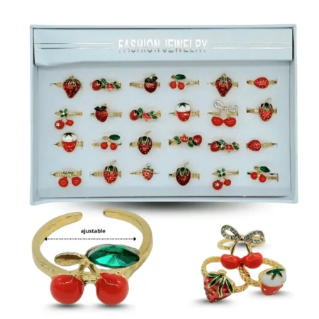 I - 004 anillo fresa y cereza C/24 25J116