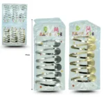 J - 051 cuca metálica dorada y plata set 6 pzas C/12 JNA113