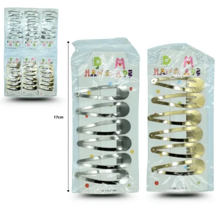 J - 051 cuca metálica dorada y plata set  6 pzas C/12 JNA113