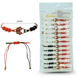 K - 020 pulsera hilo catarina en tira C/12 25P116