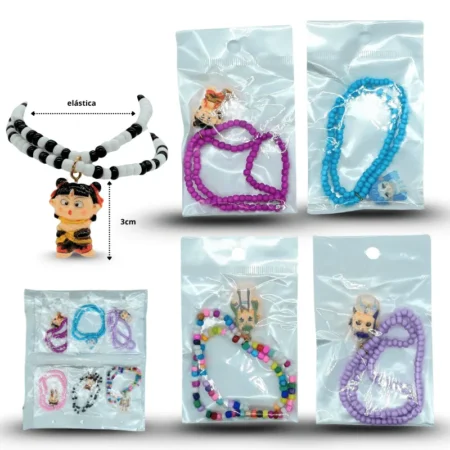 K - 814 pulsera Nesha cuentas empacado individual C/12 253R-52