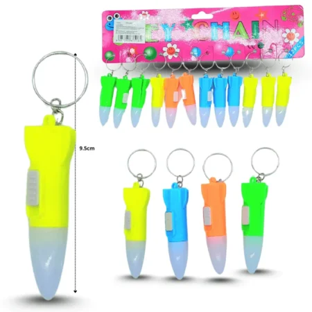 L - 026 llavero cohete con luz 6.3cm C/12 F1518