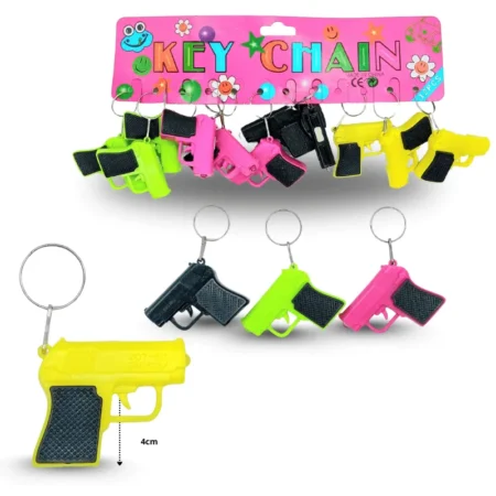 L - 059 llavero pistola con luz 5cm C/12 F1524